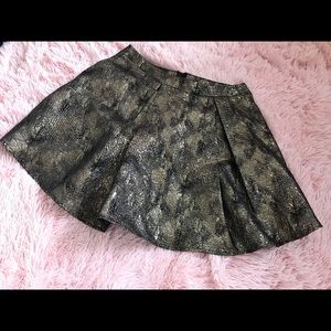 Charlotte Russe- Black and gold circle skirt